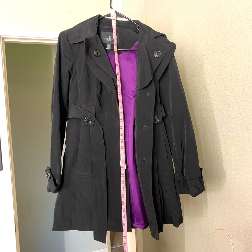 London Fog dress coat with detachable hoodie